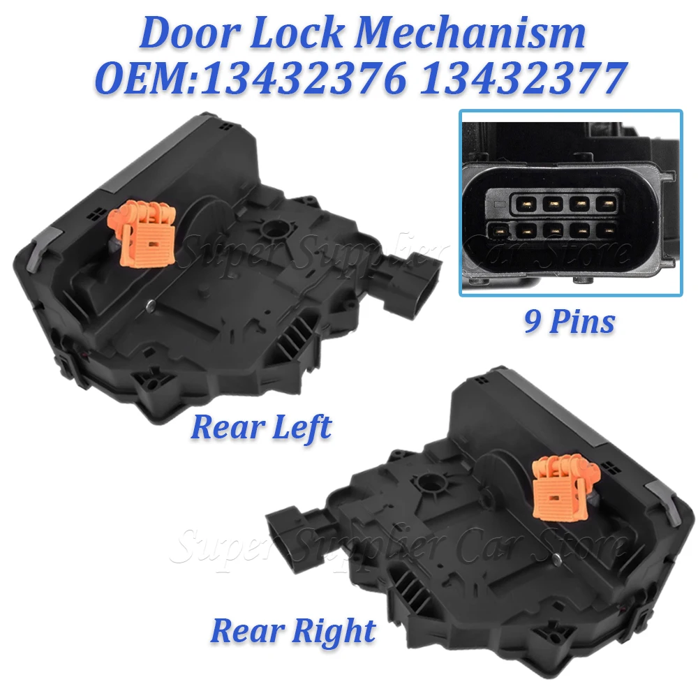 Mecanismo de bloqueio de porta para Vauxhall Meriva B, traseira esquerda, 13432376, traseira direita, 13432377, bloqueio de substituição do motor acessórios, 10-17