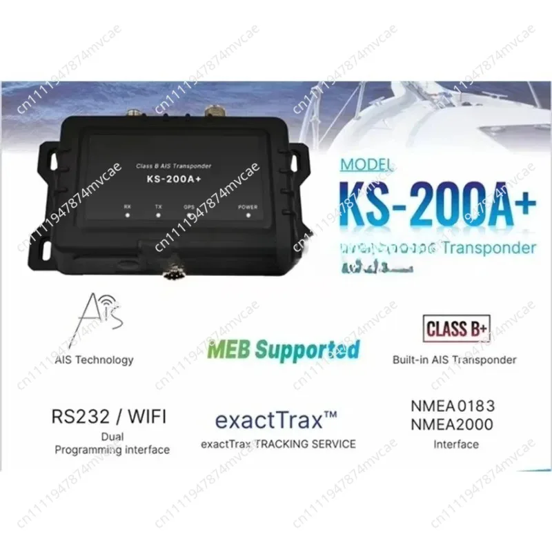 KS-200A+ AlS Transponder Marine AlS 5 Watts Class B+ AlS Transponder Support Nmea2000 with Wifi