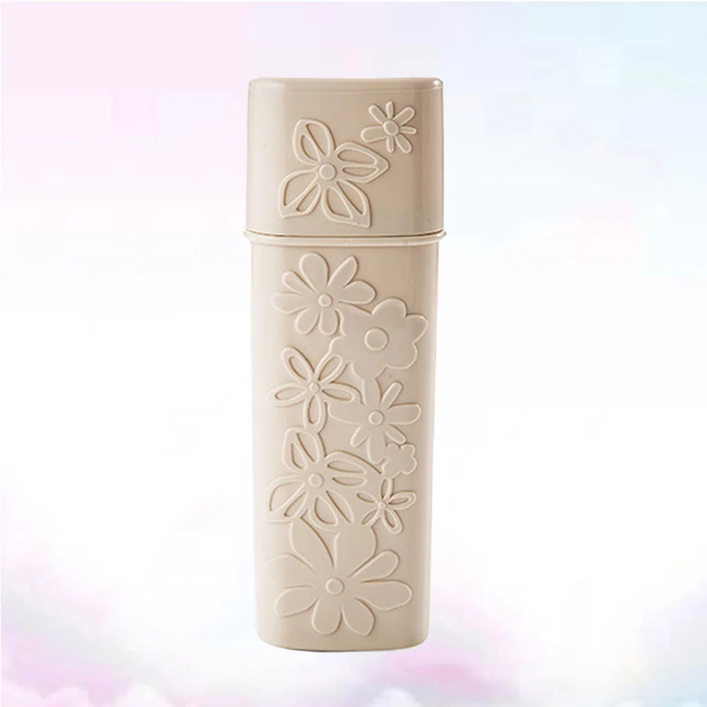 

1Pcs Toothbrush Case Strong Plastic Portable Toothbrush Holder with Ventilation Travel-Friendly Compact Design Washable Flower