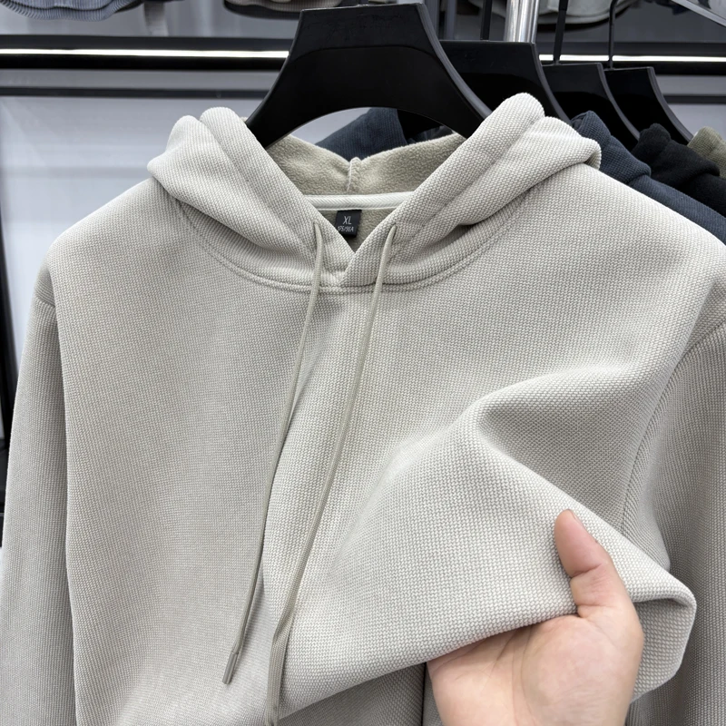 

Мужская флисовая толстовка с капюшоном на осень и зиму, теплая и плотная для пар, повседневная флисовая куртка с капюшоном, мужской топ