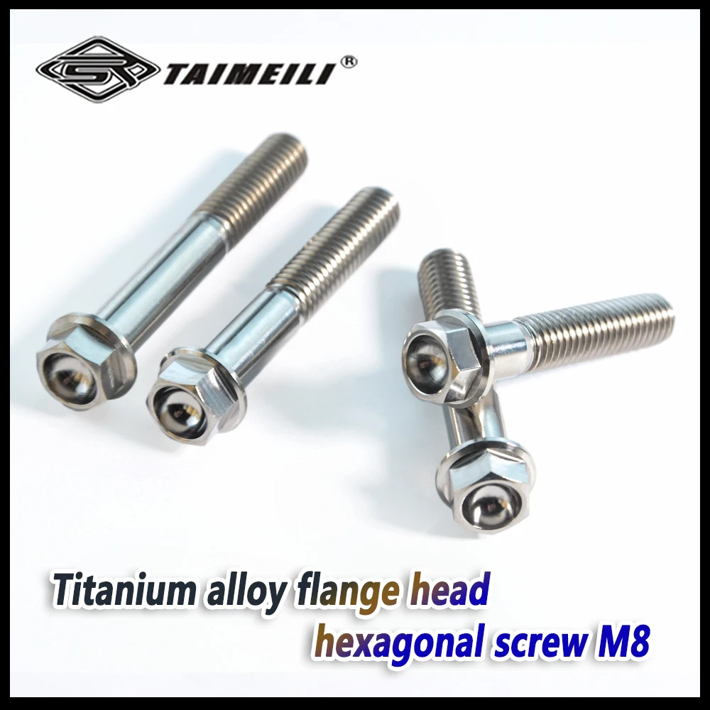 titanium screw flange head screwM8*15/20/25/30/35/40/45/50/55/60mm GR5 material