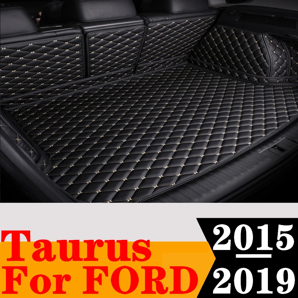 

Custom Full Set Car Trunk Mat For Ford Taurus 2019 2018 2017 2016 2015 Rear Cargo Liner Tail Boot Tray luggage Pad Carpet Parts