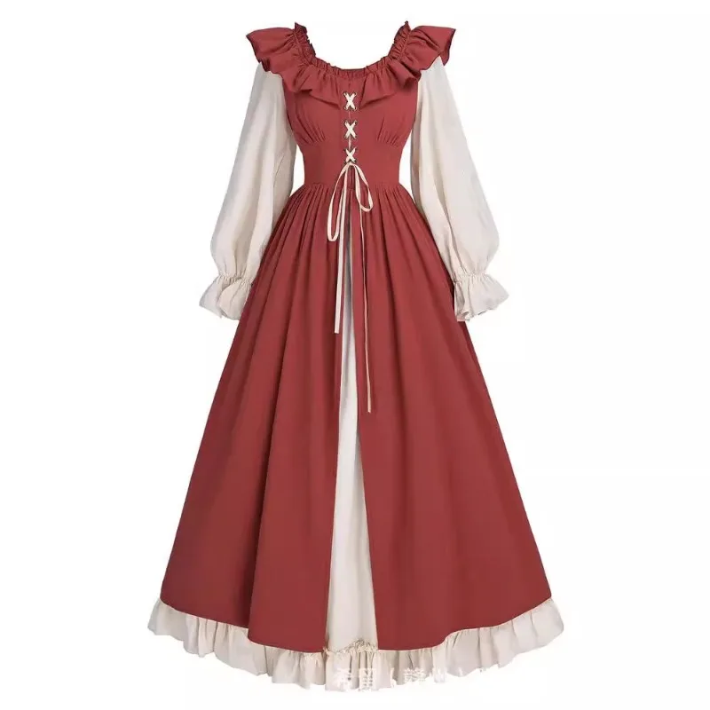 

Dress Women Medieval Renaissance Fairy Dress Long Sleeves