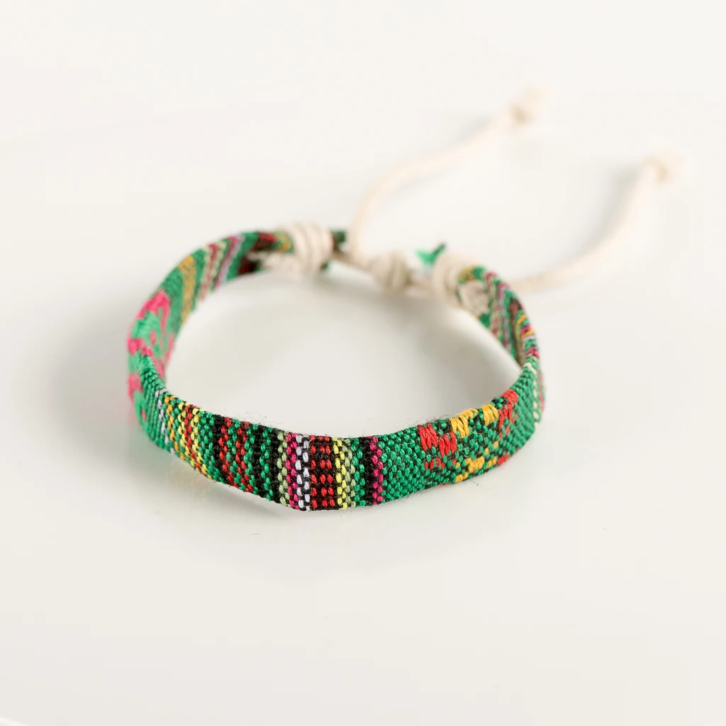 Vintage Charms Adjustable Handmade Macrame Rope Bracelet thread Bracelets lot wholesale #KY212 - Image 2