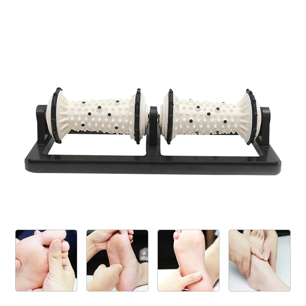 

Foot Massager Feet ABS Roller Magnet Relax Relaxation Reflexology Fitness Elders Tool