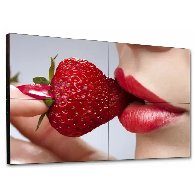 827HOT Narrow Bezel Video Wall Monitor 2K*4K 46 55 Inch 2x2 3x3 3x4 Splicing Screens 1.8/3.5mm 550/700nits LCD Video Wall Displa