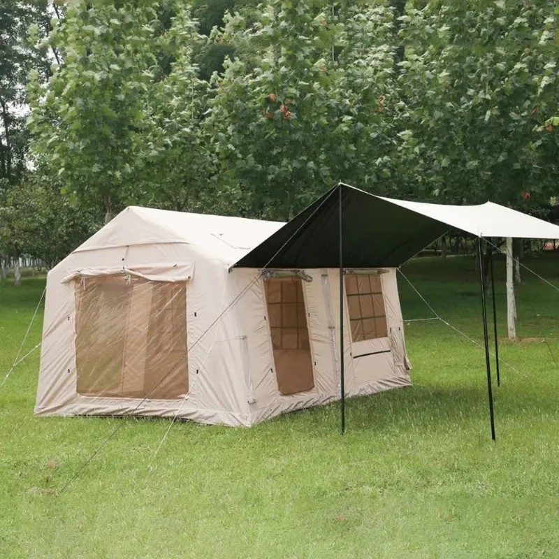 High Quality Professional 12 Inflatable Camping Tent Pressure Pump Included Durable TPU Columns UV Protection Waterproof