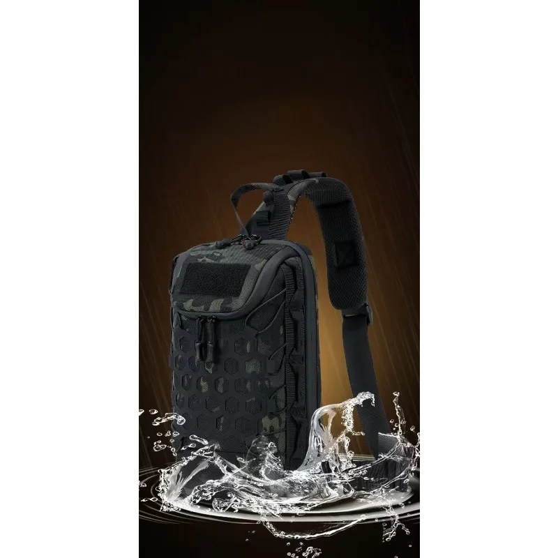 Men's Tactical Chest Crossbody Bag - usage example