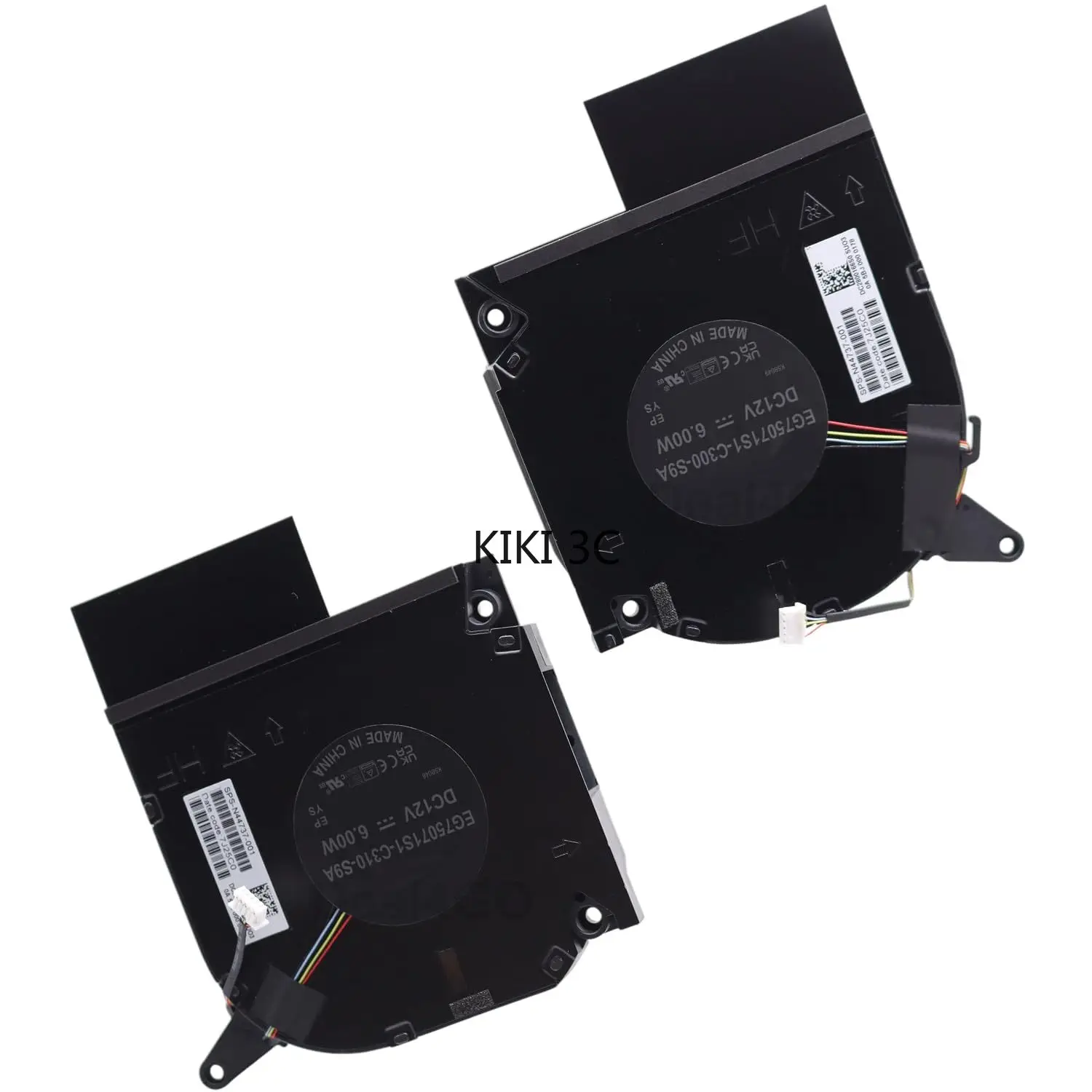 CPU GPU Graphics Cooling Fan for HP Omen 16-WF 16-XF 16-WF0000 16-XF0000 w/RTX 4XXX Graphics DC12V