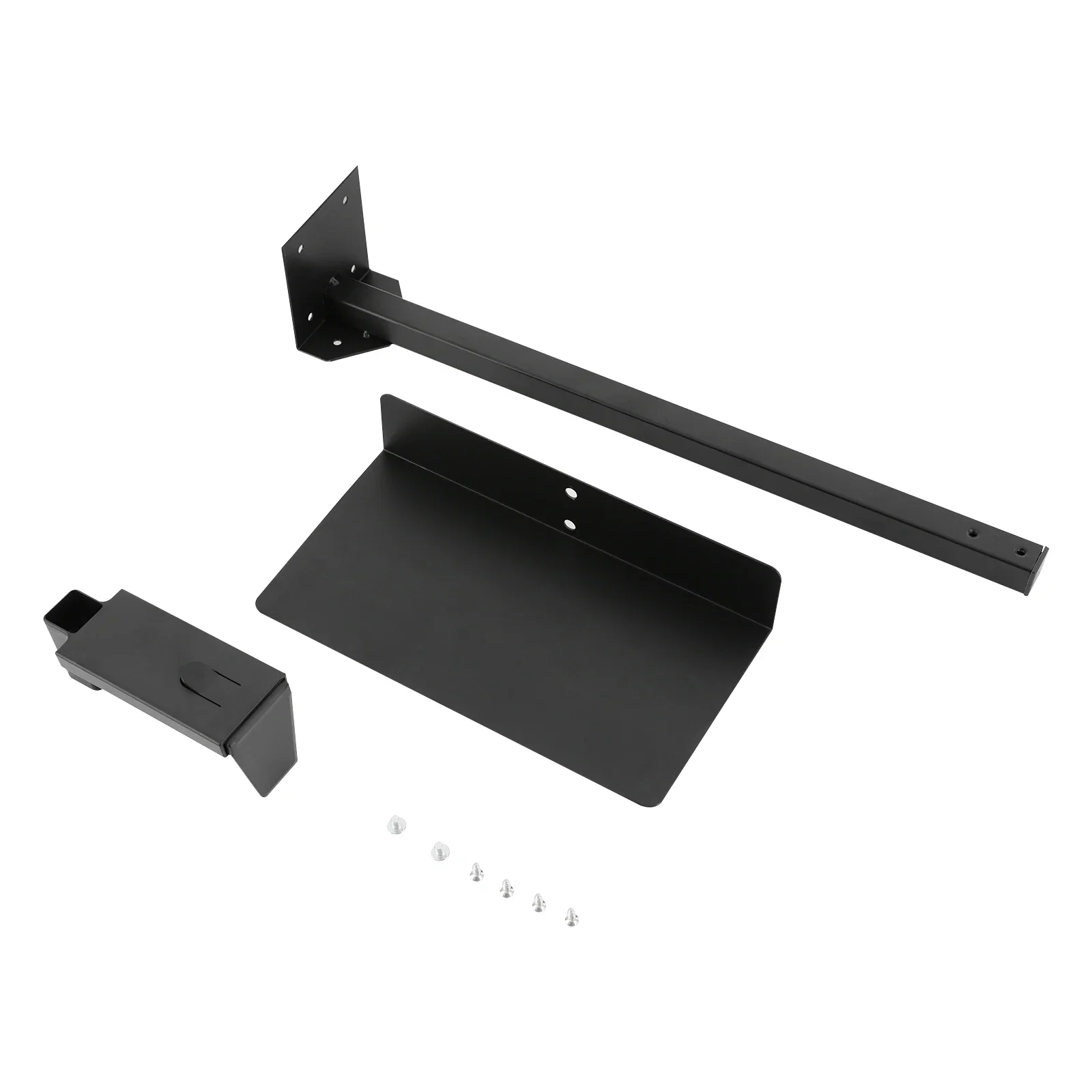 PC-Halterung, PC-Wandhalterung, verstellbarer PC-Halter, PC-Halter unter dem Schreibtisch bis 30 kg, Weiß – Detail 16