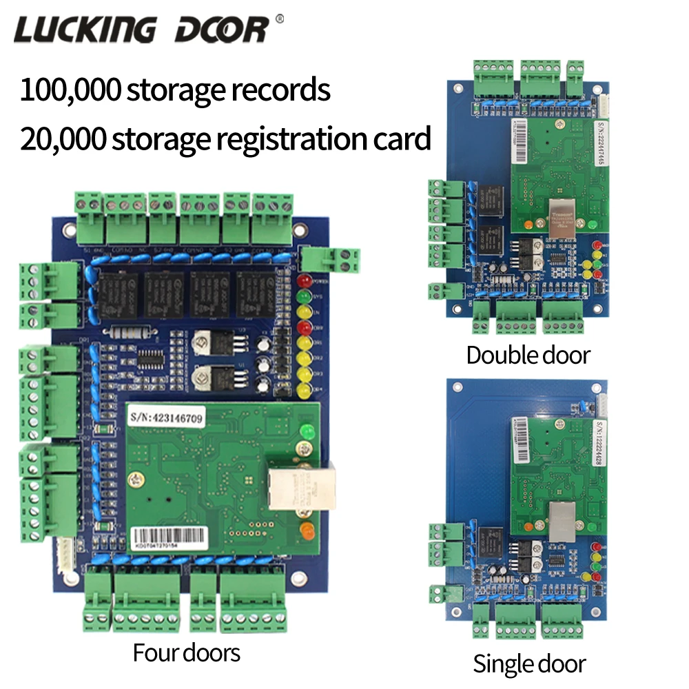 TCP/IP Network Door Access Control Board Panel With Software Communication Protocol Wiegand Controller for Security Protection