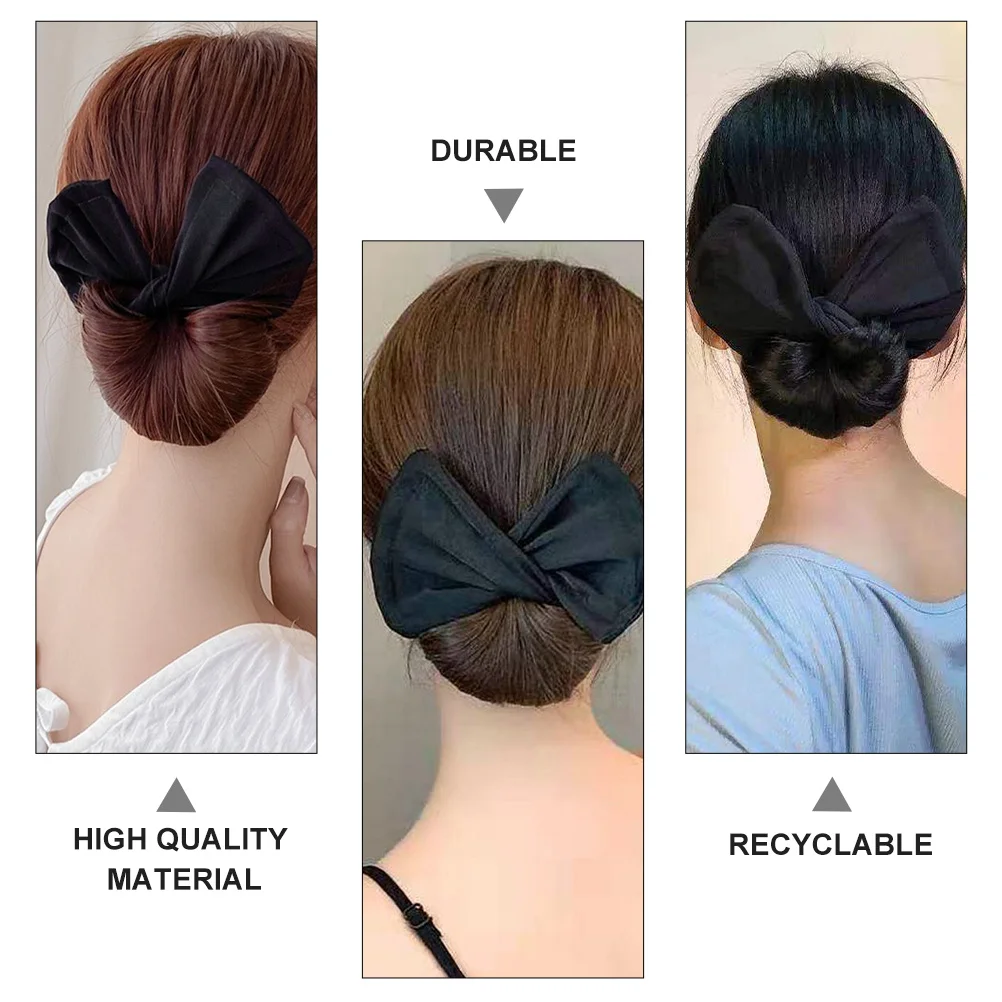 3Pcs Hair Bun Maker Twisting Headband DIY Tool for Women Comfortable Easy Use Ballet Bun Chignon Hairstyle Accessories