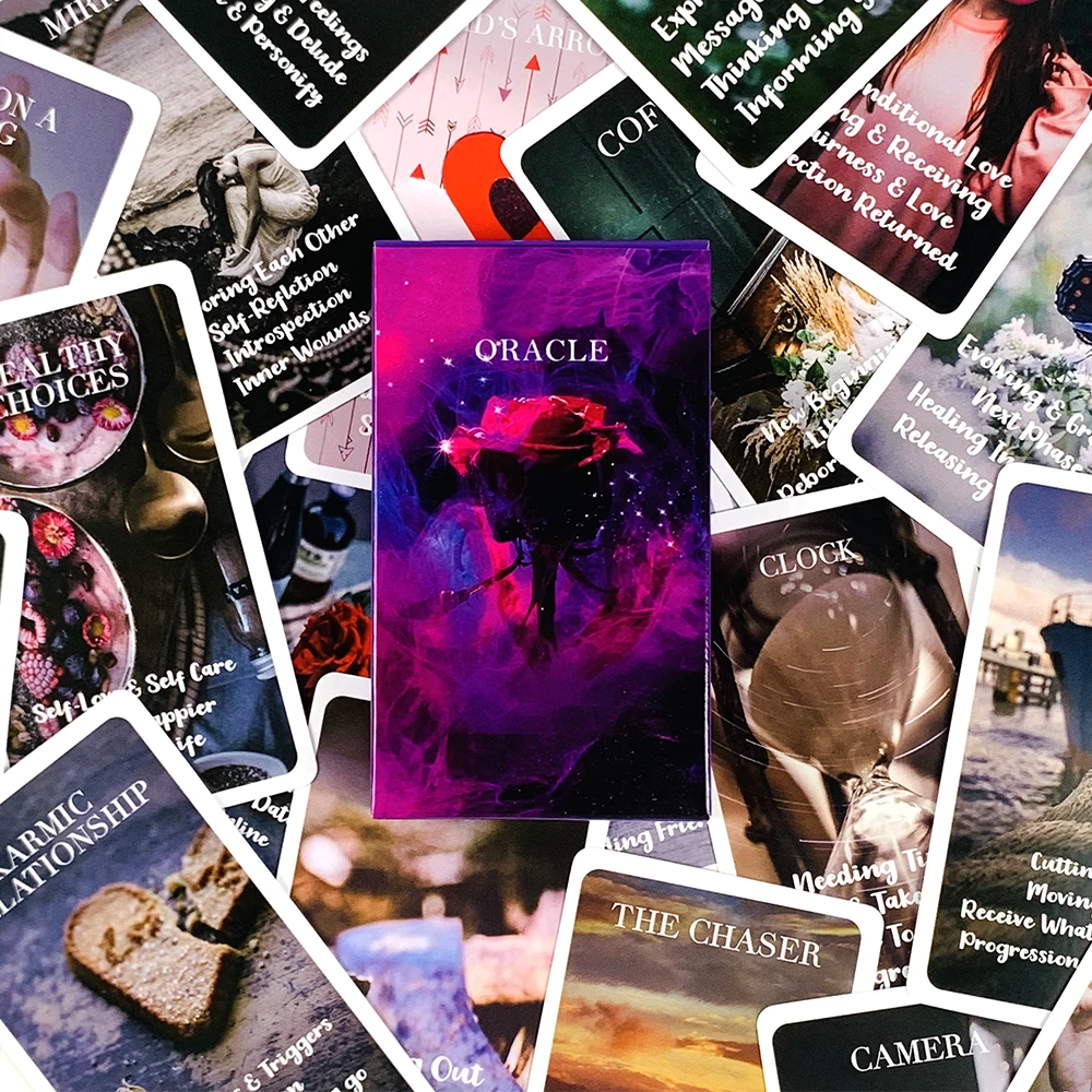 بطاقات أوراكل الرائعة A 53 طبعة أوراكل العرافة سطح السفينة بوراد لعب الألعاب تاريخ مثالي ليلة رومانسية هدية عيد الحب #3