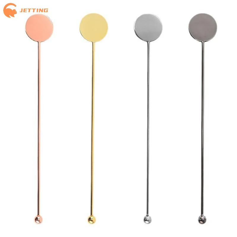 (New) 1Pcs 304 Stainless Steel Stirring Sticks Elegant Swizzle Rods For Cocktails Coffee Bar Restaurant Milk Tea Mixing