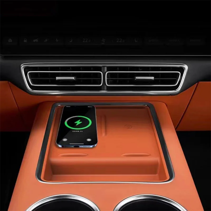 

Car Wireless Silicone Padding For Li Lixiang L7 L8 L9 2022 2023 Water Cup Holder Storage Box Anti slip Pad Auto Accessories
