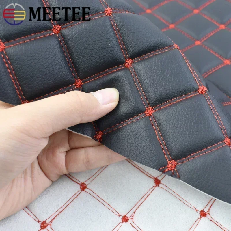 45*160cm Synthetic Leather Fabric for Car Floor Mat Embroidery PVC Fabrics Seat Decoration Faux Leathers Trims DIY Wall Craft