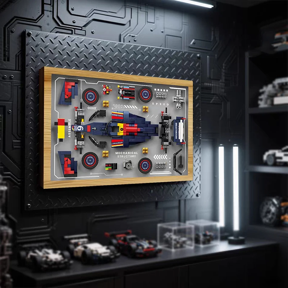 MOC Technische Snelheid F1 Racer Auto Demontage Model Bouwstenen Bricks met Frame Desktop Ornamenten Garage Speelgoed voor Kinderen Gift