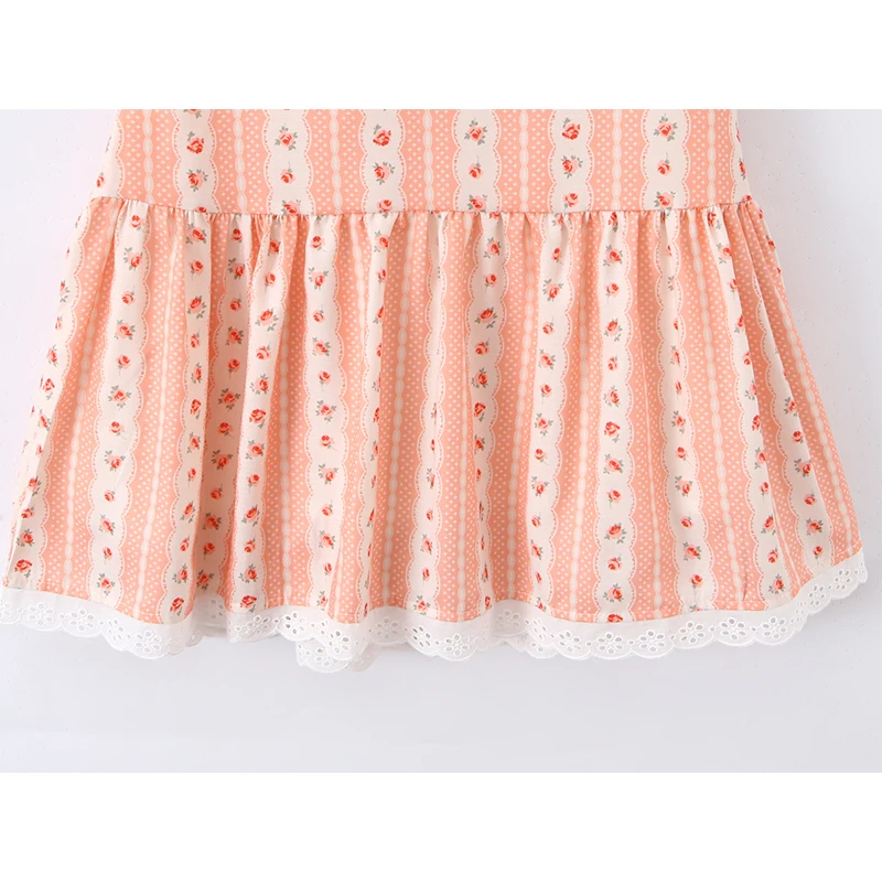 فستان YENKYE برباط أمامي مطبوع عليه زهور للنساء فساتين صيفية صغيرة عتيقة بأكمام منتفخة على شكل حرف a فستان صيفي صغير غير رسمي للإجازات 2026