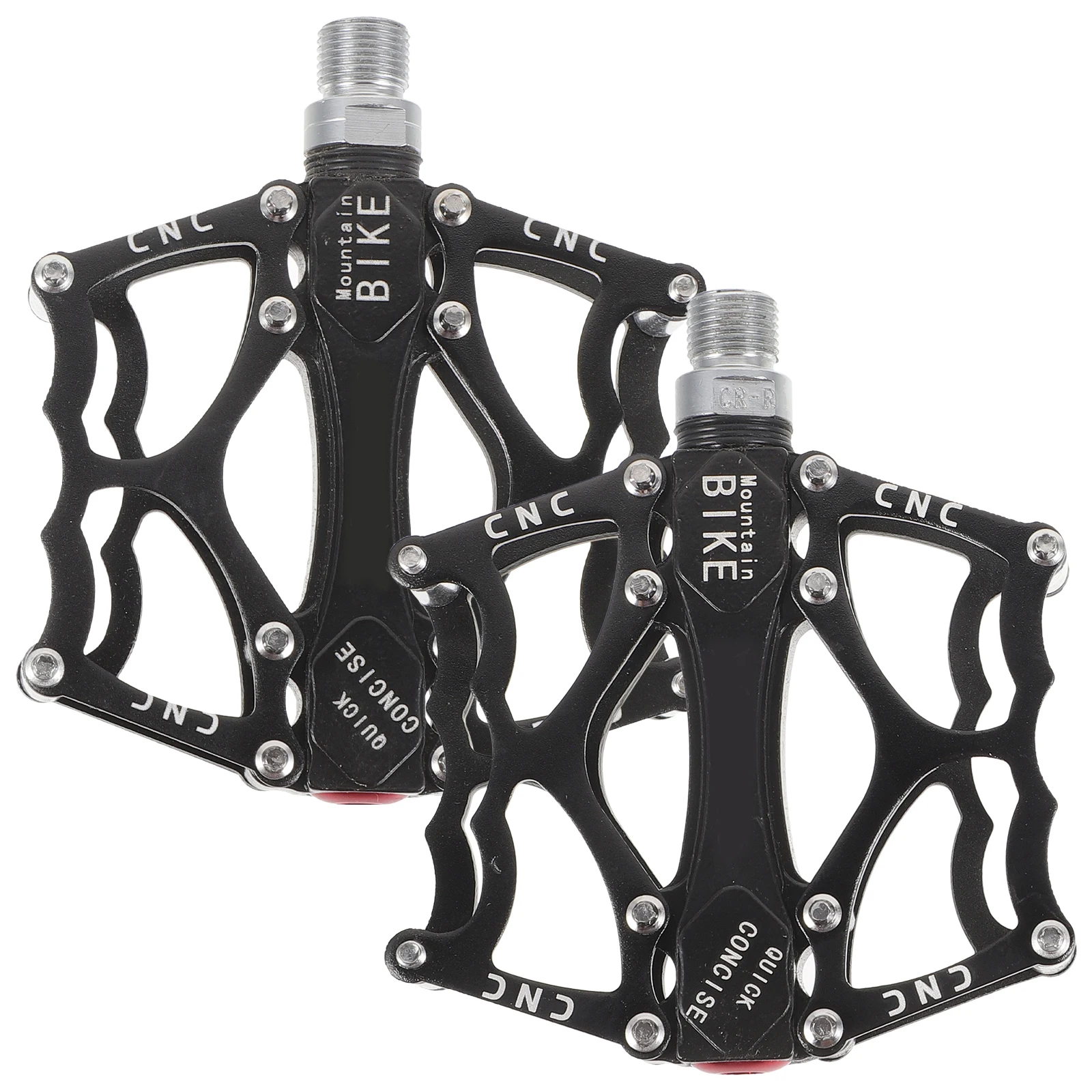 

1Pair Bike Pedals Durable Nylon Fiber Anti-Skid Pedal Plate Black Average Size Cycling Treadle Pedals Pedal