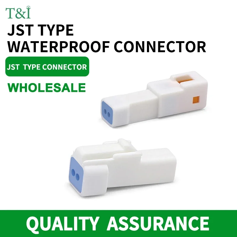 

5/10/100 Sets Automotive Connectors JST02R-JWPF-VSLE 2/3/4/6/8 Pin Waterproof Connectors Male and Female Butt Plugs