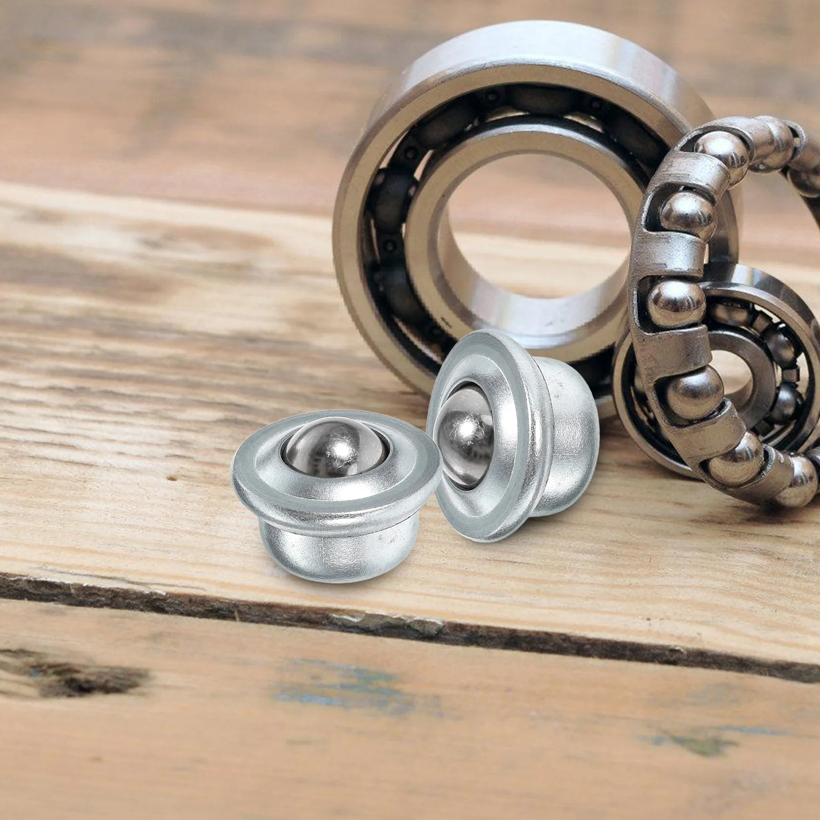 

10 Pcs Roller Bearings Carbon Steel Strong Load Shock Resistance Precision Machining Furniture Ball Transfer Conveying