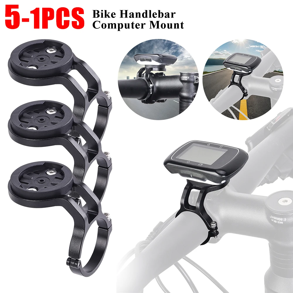 1-5PCS Bicycle Handlebar Computer Mount Holder MTB Road Bike GPS Bar Bracket Support Base for Garmin/Wahoo/Bryton/XOSS/IGPSPORT