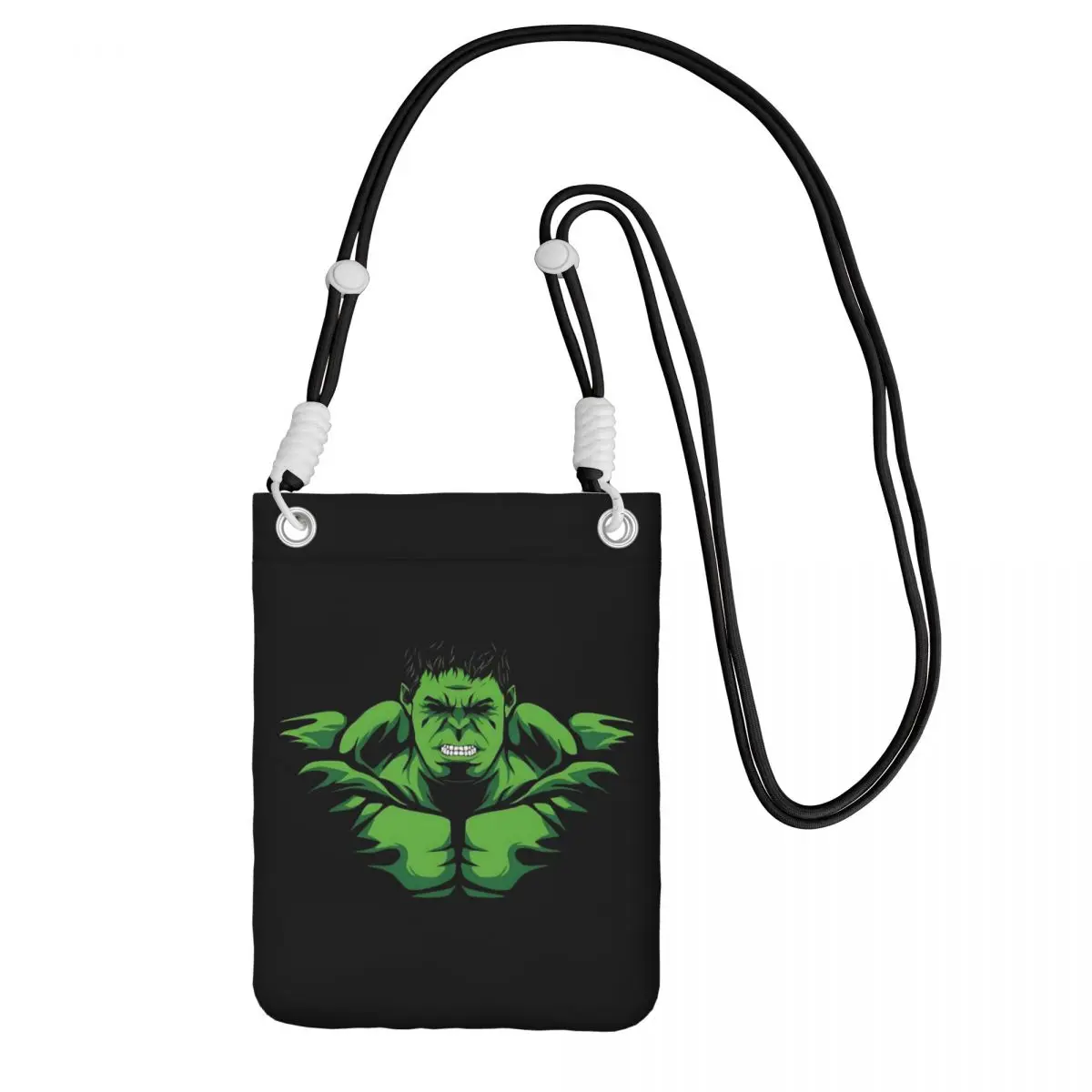 

Custom Hulk Carry A Mobile Phone Bag Diagonally Women Men Comics Shoulder Crossbody Bag Detachable Shoulder Strap Shopping