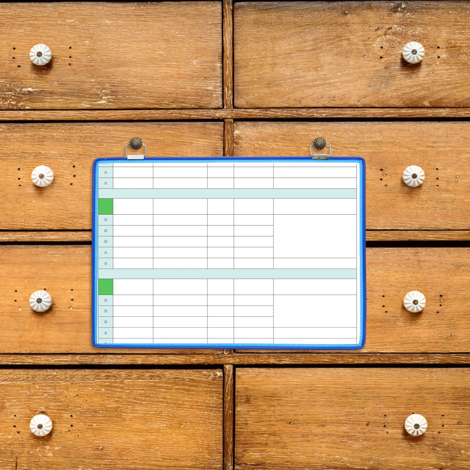 Organizador de arquivo para pendurar na parede, bolsa transparente, armazenamento de documentos de grande capacidade, design de gancho duplo, material de escritório, multiuso interno