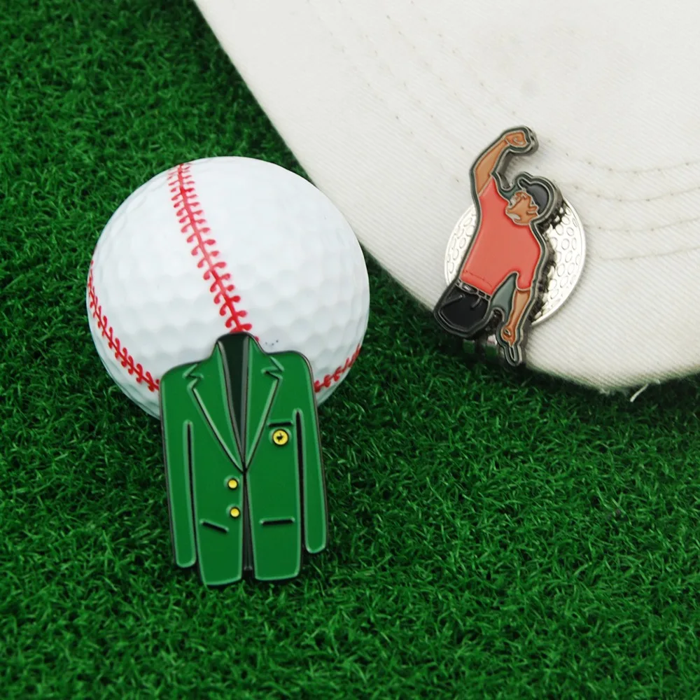 Portable Alloy Marker Golf Ball Mark Tiger Magnet Golf Hat Clip Lightweight Green Jacket Golf Clip Marker Golf Accessories