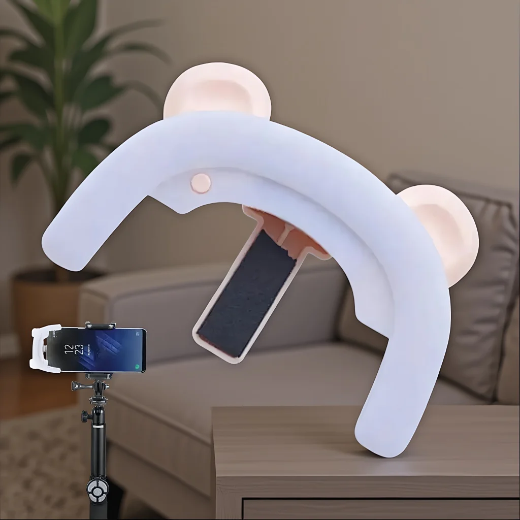 

Adjustable LED Selfie Ring Light, USB Rechargeable with 3 Modes Clip-On Fill Light for Photo Video