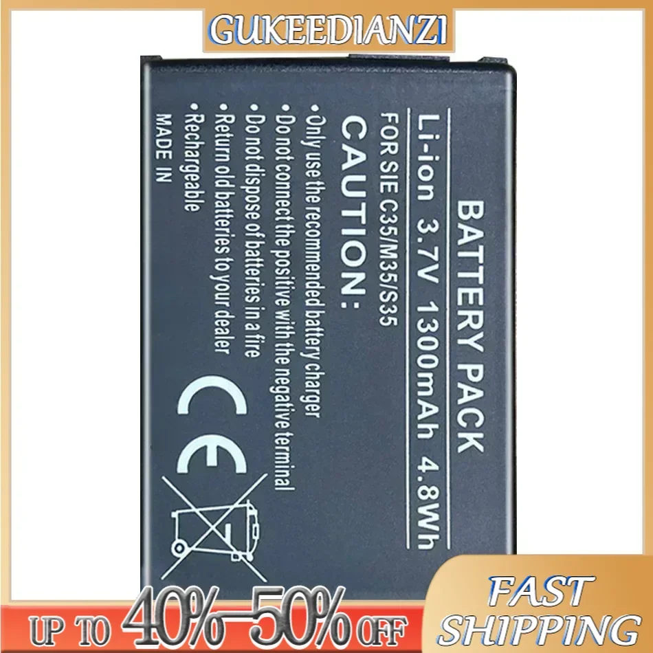 C35/M35/S35 1300mAh Battery for Siemens 3506, 3508, 3518, 3568, 3608, C35,C35e,C35i,M35,P35,S35, S35i,S46,S47