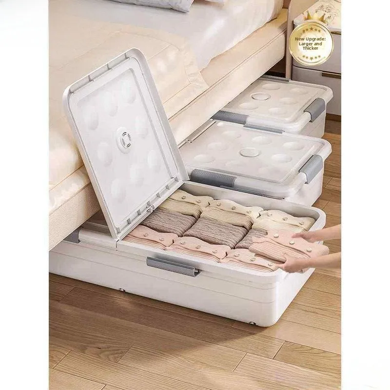 

Ultra-Thin Under-Bed Storage Box Slide Drawer Home Use Under-Bed Organizer Fly Lake Brand Jewelry Fashion Accessories Storage