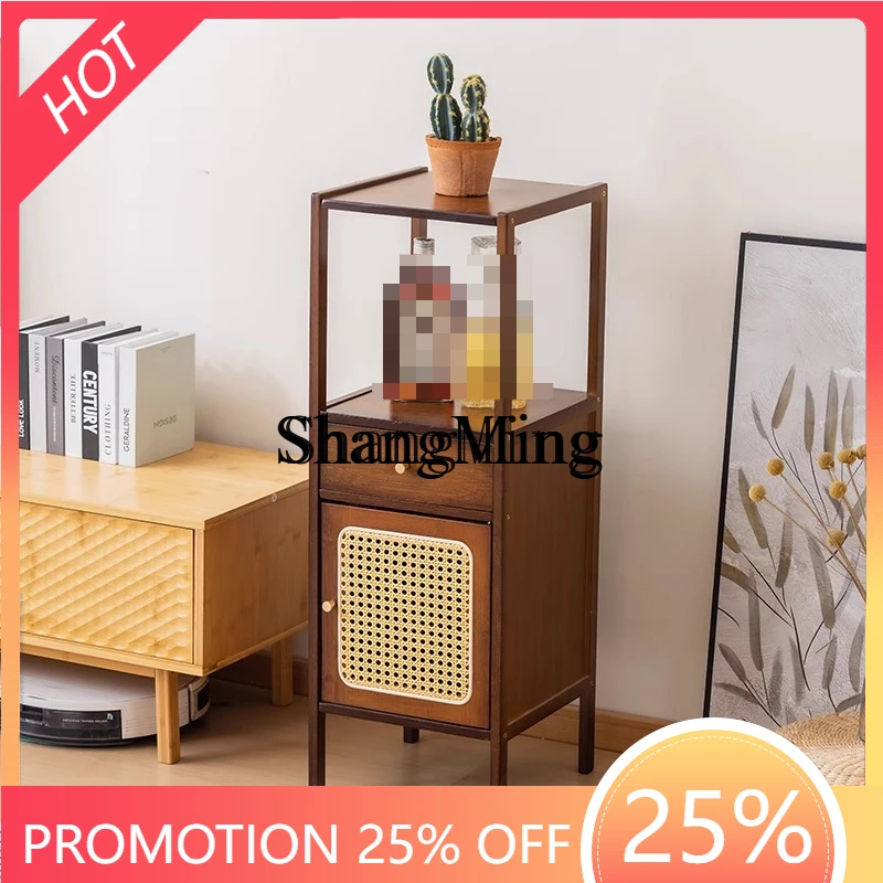 

ZYY Living Room TV Cabinet Shelf Sofa Side Cabinet Storage Multifunctional Wall Corner Cabinet Storage Rack Floor