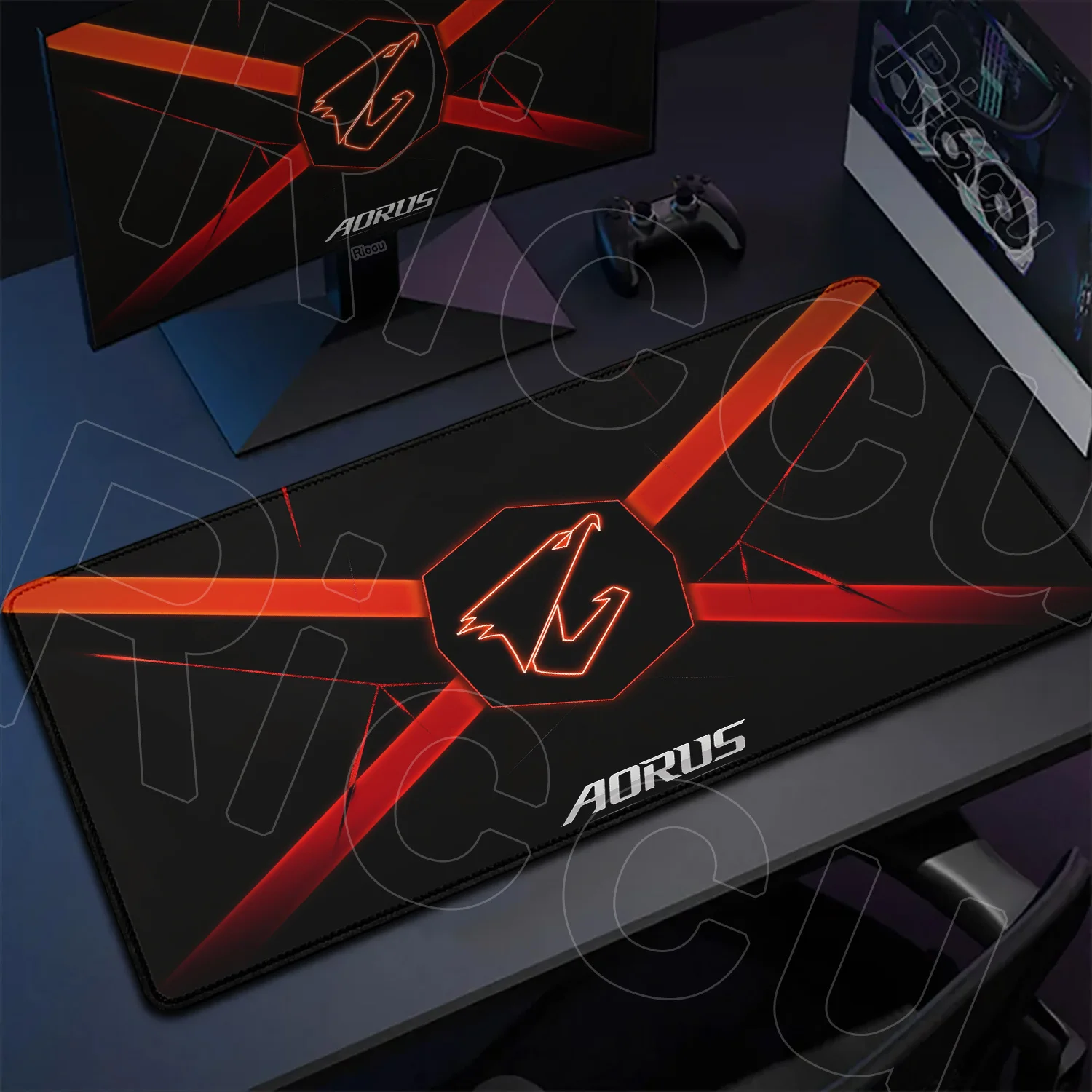 المطاط 900X400 مللي متر AORUS كبير الألعاب ماوس الوسادة XXL مكتب الكمبيوتر ملحقات الكمبيوتر ألعاب الكمبيوتر المحمول ماوس السجاد لوحة المفاتيح حصيرة مكتبية #3