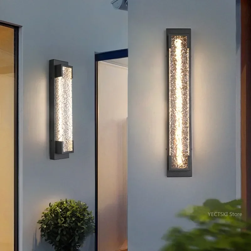 

GHEUVNJ Villa outdoor wall lamp, waterproof balcony, garden corridor door, exterior wall, outdoor courtyard pillar, courtyard l