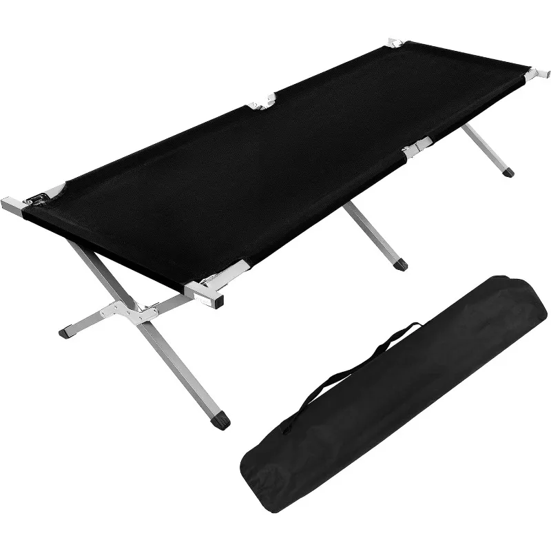 

Folding Camping Cot with Storage Bag for Adults, Portable and Lightweight Sleeping Bed for Outdoor Traveling, Hiking