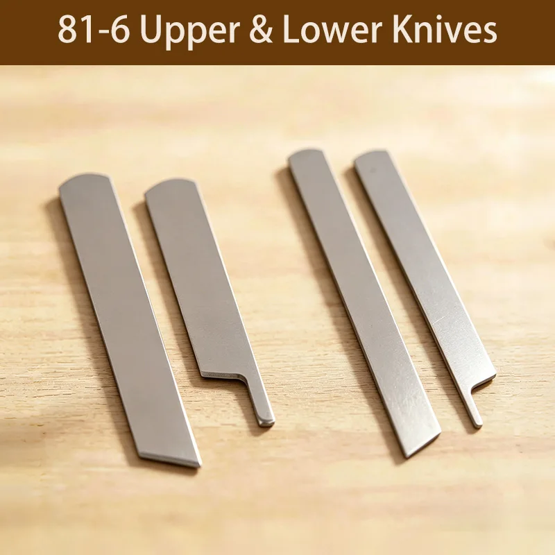 10 Sets 81‑6 Upper Lower Knives for FEIREN Butterfly 81-6 GN1-1 Etc Household Overlock Sewing Machines Parts Accessories