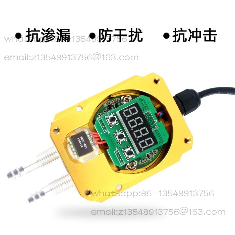 Micro differential pressure air pressure transmitter, furnace pipe differential pressure sensor 4-20mA 0-5V 0-10V
