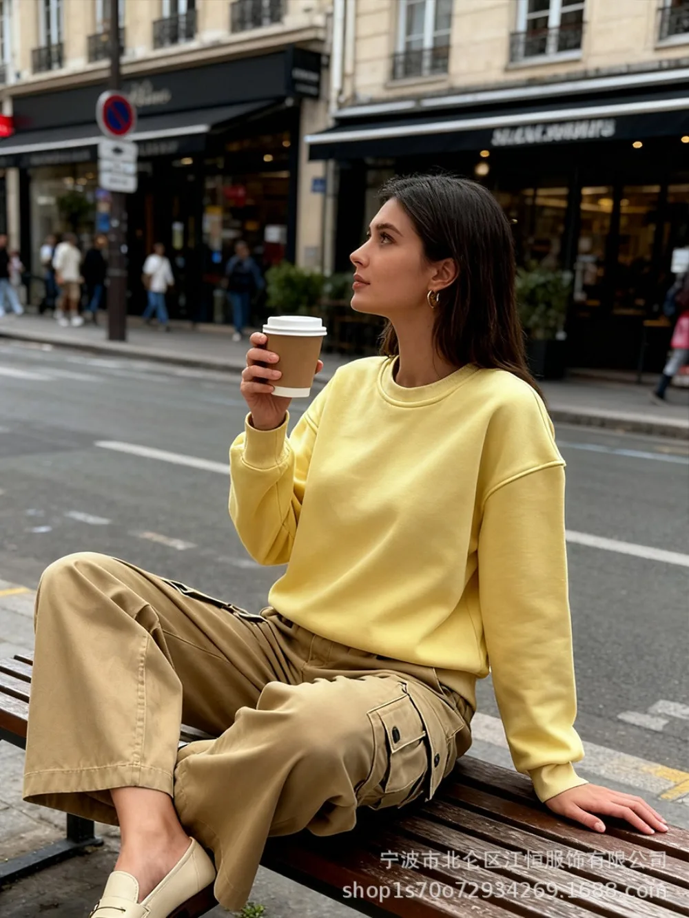 Damska bluza sportowa z cienkiego aksamitu z okrągłym dekoltem, idealna na jesień i zimę, modna, jednolita, do biegania na świeżym powietrzu, wędrówek, na co dzień, do biura, casualowa bluzka z okrągłym dekoltem.