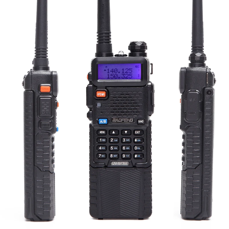 Baofeng-High Power Portable Walkie Talkie, UV-5R, 8W, 3800mAh Batterij, 10km, Two Way Radio, Dual Band, Cb Ham Radio, 2 stuks