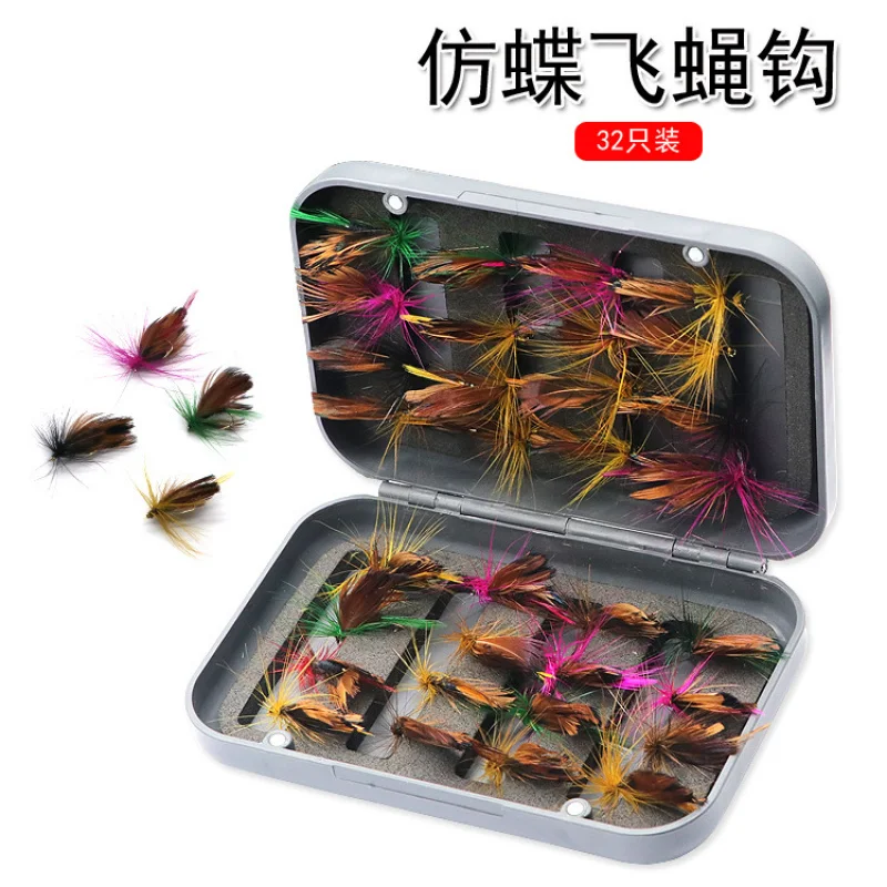 

Handmade Imitation Butterfly Fly Fly Hook Feather Bionic Insect Bait Fish Hook Imitation Insect Lure Fly Fishing Lure