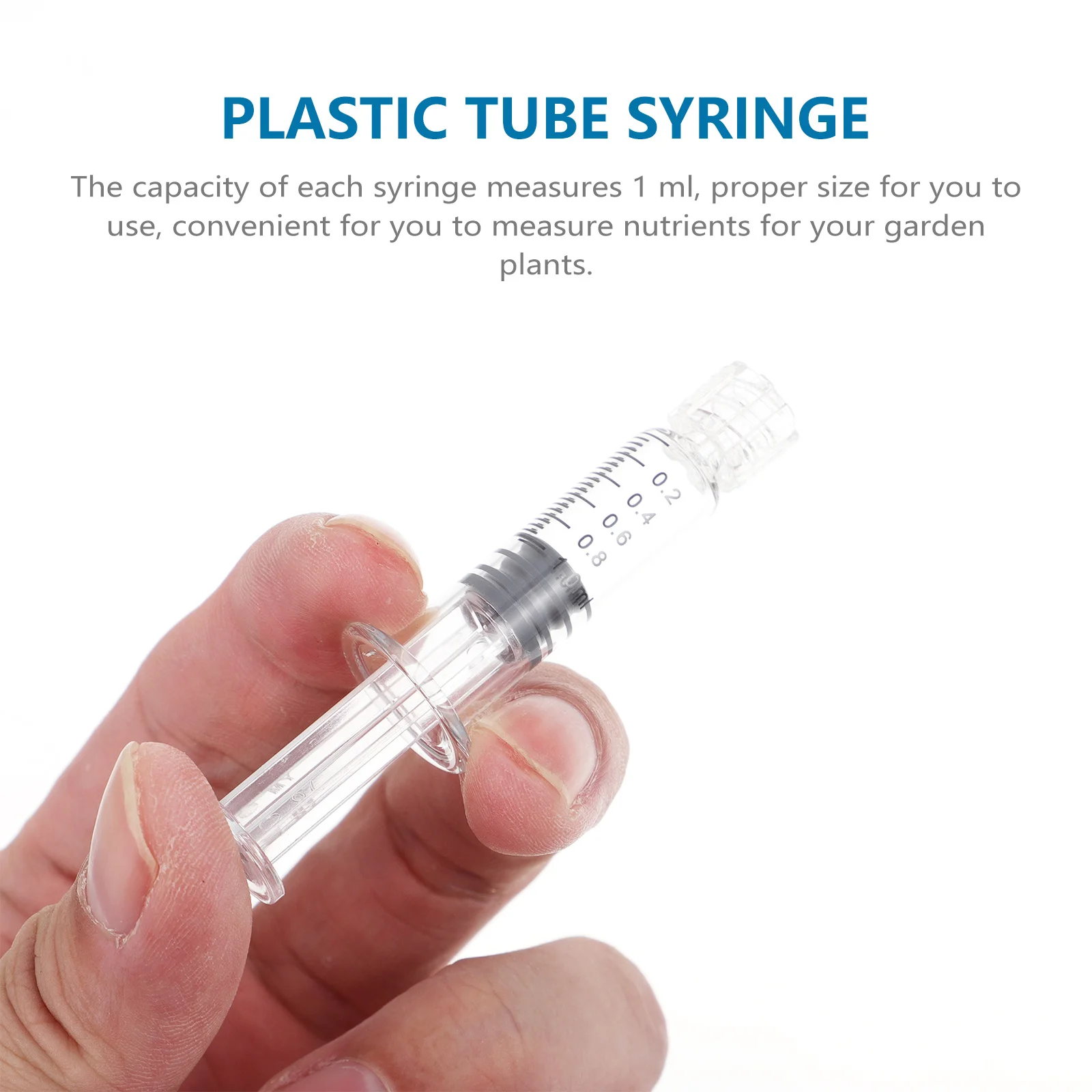 

6Pcs Injection Syringe Borosilicate Glass 1Ml Measuring Dispensing Liquid Anti-Leak Accurate Laboratory Veterinary Use
