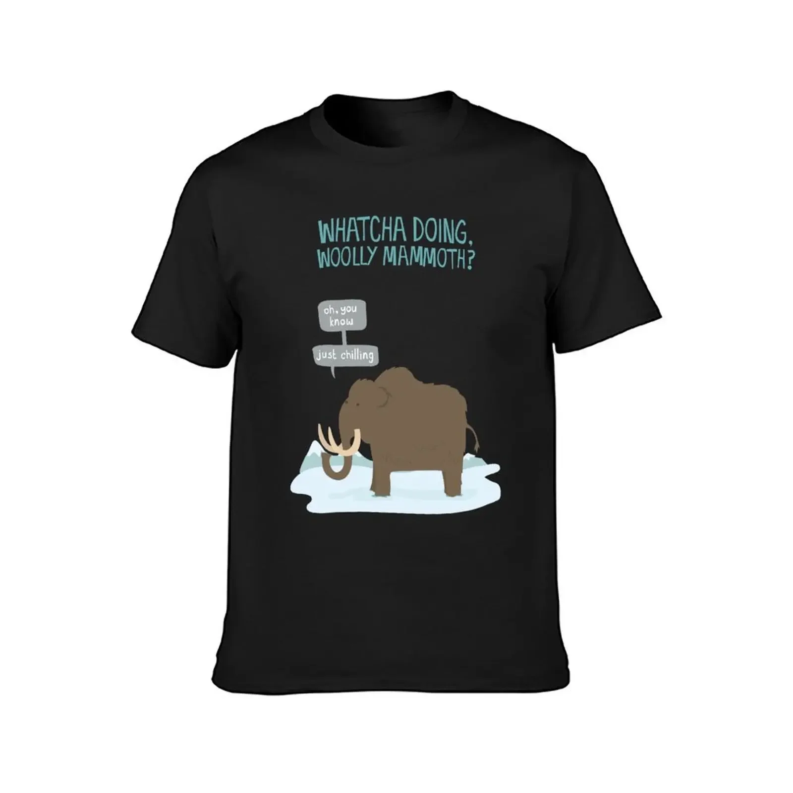 Whatcha doing, wooly mammoth? T-Shirt blue archive plus sizes oversized t shirt customizeds plain t shirts men