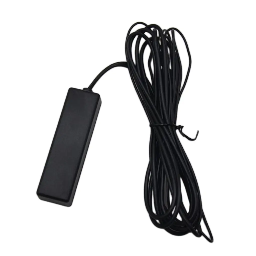 Conjunto de antena amplificada AM/FM estéreo electrónica negra apto para barcos RV