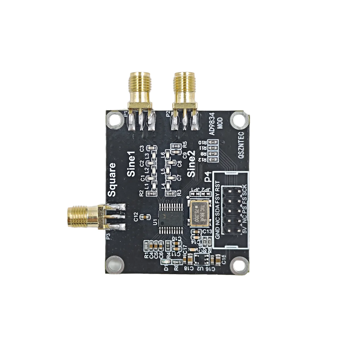 AD9834 DDS Signal Generator Module Up to 37.5MHz Signal Sources Sine Triangle Square Wave Generator Frequency Module