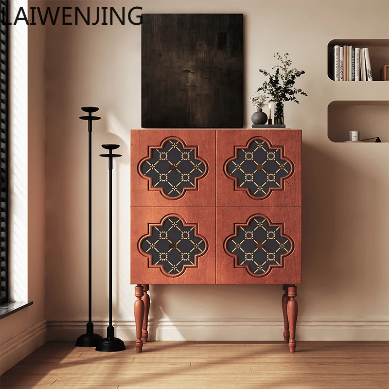

MJY multi-layer storage storage, custom bedroom against the wall, solid wood retro chest