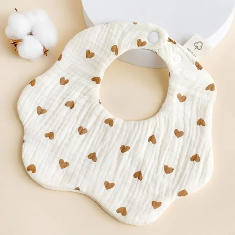 

Y4UD Baby Burp Cloths Nursing Bibs Infant Toddler Newborn Drooling Apron Saliva Towel
