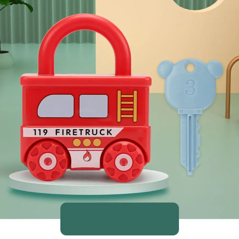

Plastic Lock Keys Car Toy Sensory Number Matching Educational Game For Children 1 2 3 Years Kids Early Learning Toys Kid