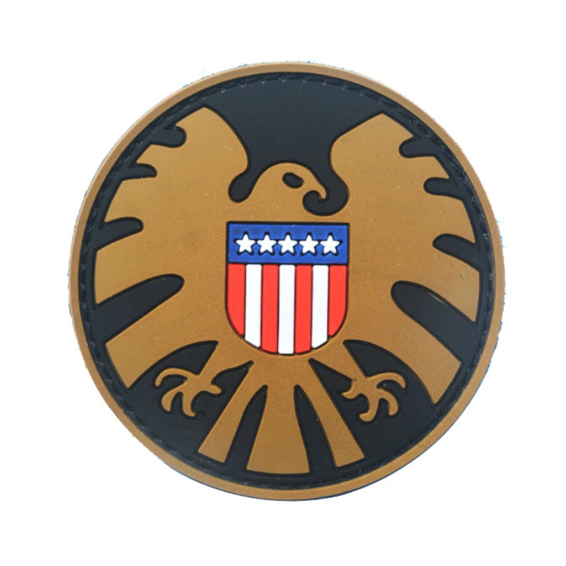 PVC Templar Shield Armband Hook and Ring Magic Patch for Clothes Embroidered Patches for vest hat Embroidery Sewing Military DIY