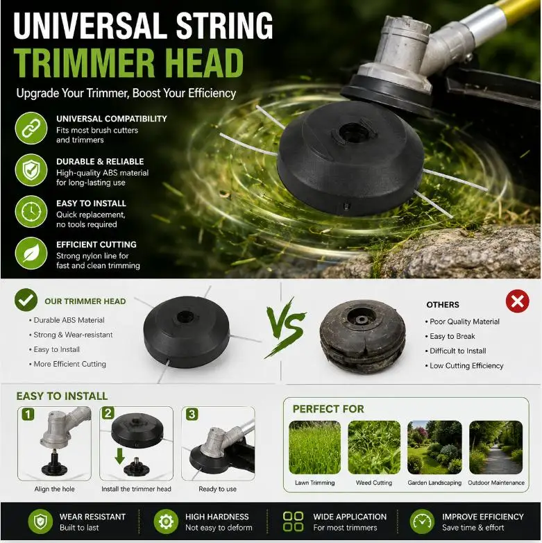 1Pcs Wear Resistant Universal Metal Circular Saw Steel Wire Grass Cutting Lawn Mower Brush Cutter Accessories